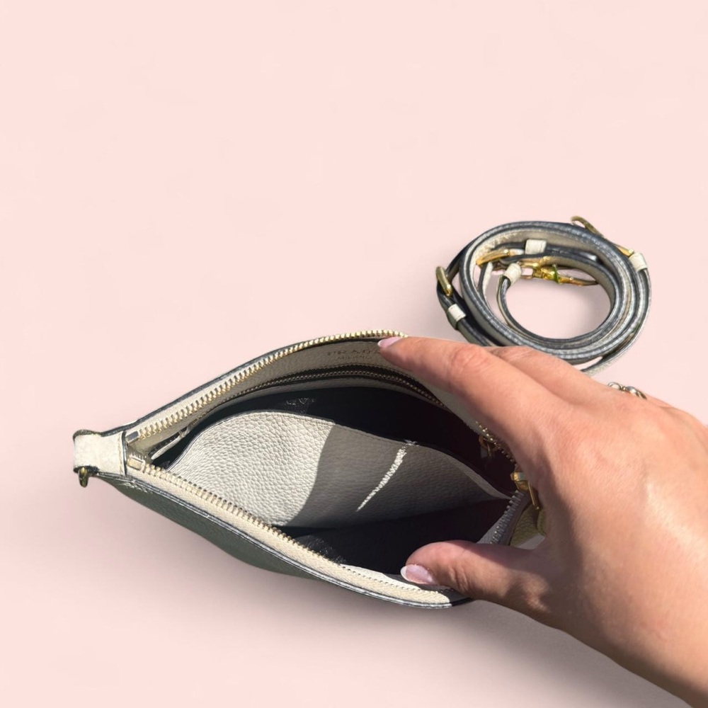 Prada Cream Leather Crossbody Bag - Picture 3 of 3